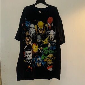 Marvel Y2k vintage Large Superhero Graphic Tee Made Engine